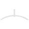 Ekena Millwork Archdale Architectural Grade PVC Gable Bracket, 96"W x 36"H x 4"D x 4"F, 9/12 Pitch GBP096X36X0404ARC00 - alternate 5